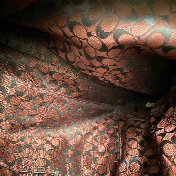 Coach Chestnut Brown Leather Shoulder Bag with Stud Detailing - Picture 5 of 13